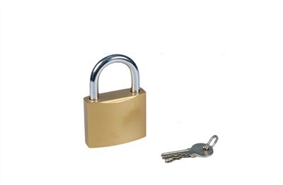 Bronza rangli bo'yalgan temir qulf